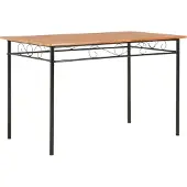 Prolenta Maison Exclusive - Eettafel, bruin, 120x70x75 cm, MDF
