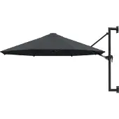 Prolenta Maison Exclusive - Wandgemonteerde parasol met metalen mast, 300 cm, antraciet
