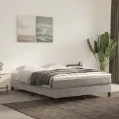 Syfax Pocketveringmatras medium 140x200x20 cm fluweel lichtgrijs