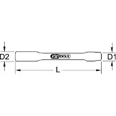 Ks Tools 1171383 117.1383 Zeskant Verwisselbare kop 17 mm 17 mm 1/2