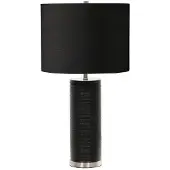 Elstead Lighting LED Tafellamp Ripple | 1X E27 Max 60W | Black with Black Shade