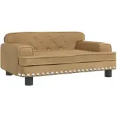 Syfax Hondenmand 70x45x30 cm fluweel bruin