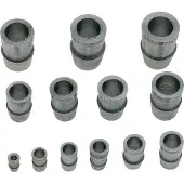 Peddinghaus 10x Hamerringklem, buitenkant, diameter 17mm, hoogte 23mm, geschikt voor 2000g/10kg