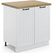 Vicco Fame-Line Wastafelkast – 80 cm, WB Eik Wit Landhuis