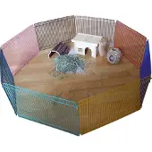 Big Buy Cooking Enclos extérieur pour petits animaux de compagnie 34x23cm Chromé