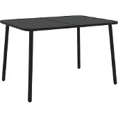 Syfax Tuintafel 110x80x71 cm staal antracietkleurig