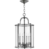 HINKLEY LED Hanglamp Gentry | 6X E14 Max 60W | Dimbaar | Pewter