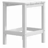 Syfax Tuintafel Adirondack 38x38x46 cm HDPE wit
