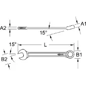 Ks Tools 517.1916 Ringsleutel / tangsleutel