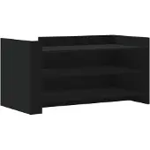 vidaXL Salontafel 100x50x50 cm bewerkt hout zwart
