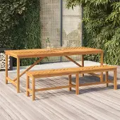 Prolenta Maison Exclusive - Tuineettafel, 200x90x74 cm, massief acaciahout