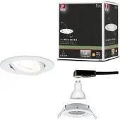 Paulmann Nova - LED-inbouwlamp 3-Step-Dim zwenkbaar GU10 6,5W 460lm 230V 2700K Wit mat