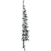 Prolenta Maison Exclusive - Kunstkerstboom, half, met sneeuw, slank, 150 cm