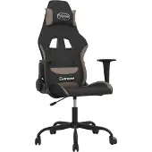 Syfax Gamestoel stof zwart en taupe