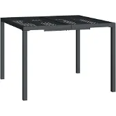 Syfax Tuintafel 100x100x72 cm staal antracietkleurig