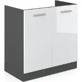 Vicco R-Line Wastafelkast – 80 cm zonder werkblad Wit Hoogglans