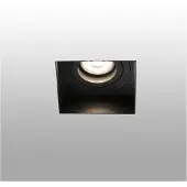 Faro Inbouwspot Hyde 1-lamp hoekig gezwenkt zwart Hyde, dimbaar, zwart, Hal, metaal, Modern