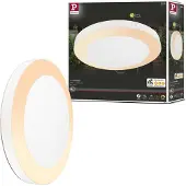 Paulmann Circula LED buitenlamp ZigBee wit Circula, dimbaar, wit / opaal, Kunststof, Modern, Slimme plafondlamp