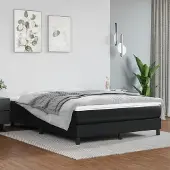 Syfax Pocketveringmatras medium 140x200x20 cm kunstleer zwart