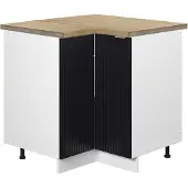 Vicco Fame-Line Hoekkast – 80.5 cm, WB Eik Zwart gestreept