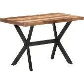 Prolenta Maison Exclusive - Eettafel, 120x60x75 cm, massief hout, honingkleur