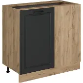Vicco R-Line Hoekkast – 86 cm zonder werkblad Antraciet landhuis