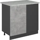 Vicco R-Line Hoekkast – 86 cm WB Marmer Beton