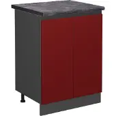 Vicco R-Line Keukenonderkast – 60 cm, WB Antraciet Rood
