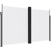 Syfax Windscherm uittrekbaar 200x600 cm wit