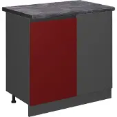 Vicco R-Line Hoekkast – 86 cm, WB Antraciet Rood