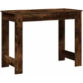 Syfax Bureau 100x45x75 cm bewerkt hout gerookt eikenkleurig