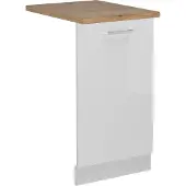 Vicco R-Line Vaatwasserfrontpaneel – 45 cm, WB Eik Wit Hoogglans