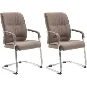 CLP Set van 2 schommelstoelen, model Anubis XL, met armleuningen, in donkergrijs