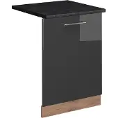 Vicco Fame-Line Vaatwasserfrontpaneel – 60 cm, WB Antraciet Antraciet Hoogglans