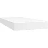 vidaXL Pocketveringmatras medium 90x190x20 cm kunstleer wit