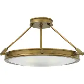 HINKLEY LED Plafondlamp Collier | 4X E14 Max 40W | Dimbaar | Heritage Brass