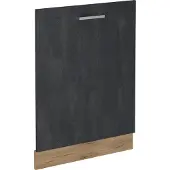 Vicco R-Line Vaatwasserfrontpaneel – 60 cm zonder werkblad Zwart beton