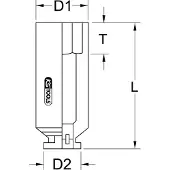 Ks Tools 5151191 515.1191 Zeskant Kracht-dopsleutelinzet 27 mm 27 mm 3/4