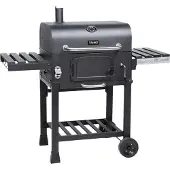 TAINO HERO XL houtskoolgrill - BBQ grillwagen standaard grill roker kolen