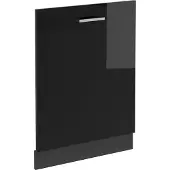 Vicco R-Line Vaatwasserfrontpaneel – 60 cm zonder werkblad Zwart hoogglans