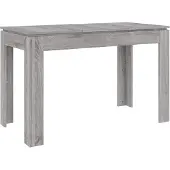Syfax Eettafel 120x60x76 cm bewerkt hout grijs sonoma eikenkleurig