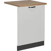 Vicco Vaatwasserfrontpaneel R-Line Wit Landhuis 60 cm , WB Eik, Model 55080