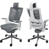 Mendler Bureaustoel MERRYFAIR Wau 2b, bureaustoel draaistoel, harde kuip, ergonomisch ~ grijs