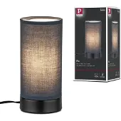 Paulmann LED-tafellamp Pia E14 max. 25W Zwart mat