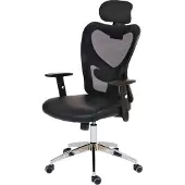 MCW Professionele bureaustoel Atlanta, bureaustoel bureaustoel, kunstleer ~ zwart