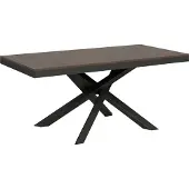 Itamoby Uittrekbare tafel 90x180/440 cm, Volantis Evolution, walnootkleur, antraciet frame