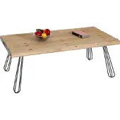 Mendler Salontafel -L73, tafel woonkamer, industrieel massief hout MVG-gecertificeerd 120x60cm, naturel