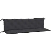 vidaXL Tuinbankkussens 2 st 180x50x7 cm oxford stof zwart