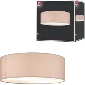 Paulmann Plafondlamp , Mari, dimbare, Beige, Woonkamer, Stof