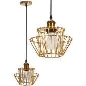 Toolight Hangende Plafondlamp APP942-1CP Set Goud 36cm